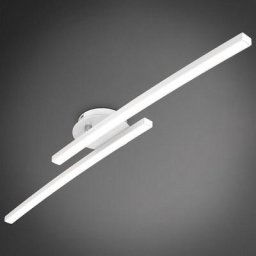 B.K.Licht I Plafonnier 12W, blanc, 2 platines LED pivotantes, 3000K blanc chaud, 1100 lumen