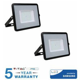 Led lighthouse smd 50 watt slim outdoor light ip 65 5 years warranty 2 pieces-warm