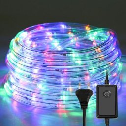30M Tube Lumineux Extérieur led Guirlande Lumineuse Décoration,RGB,avec Adapteur d'alimentation