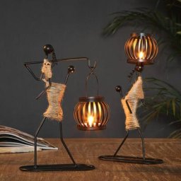 GP - Lampe de chevet noir lampe de bureau vintage de table sans fil métal industrielle interrupteur