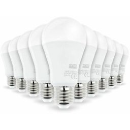 Lot de 10 ampoules led E27 Forte luminosité 14W Eq 100W Température de Couleur: Blanc neutre 4000K