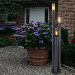 Lampe d'extérieur lampadaire éclairage de chemin lampe de jardin d'extérieur en acier inoxydable