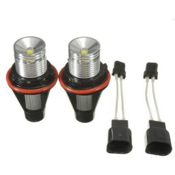 2pcs led Angel Eyes Halo Bague 10W Ampoule Blanc pour bmw E39 E53 E60 E63 E64 E65