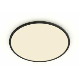 Plafonnier led Superslim, SceneSwitch 3 réglages d'intensité, 22W, rond, Noir, 3x43x43, 2700K, 2000