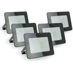 Lot de 5 projecteurs led 20W IP65 extérieur Température de Couleur: Blanc froid 6400K