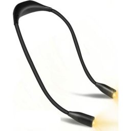 Lampe de lecture usb à led, avec collier réglable (Noir, lumière tricolore, modèle amélioré avec