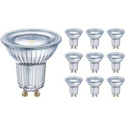 Lot 10x Osram Parathom Spot led GU10 PAR16 6.9W 620lm 120D - 830 Blanc Chaud Équivalent 50W - 3000K