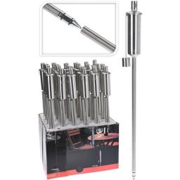 Torche en acier inoxydable. couleur chrome 115cm Progarden