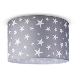 Plafonnier Chambre Enfant Suspension Bébé Abat-Jour Tissu Rond Étoiles Design 6 (Ø45,5 cm),