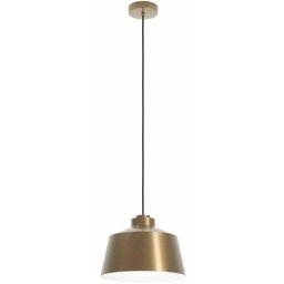 Eglo - Lampe suspendue Southey Steel Cream Gold Brossed, blanc E27 1x40W h: 110 cm Ø35 cm Dimmable