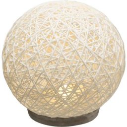 Atmosphera - Lampe ciment abat-jour blanc D18.5 créateur d'intérieur - Blanc