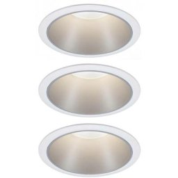 Paulmann - 93410 Spot encastrable jeu de 3 6 w blanc chaud blanc, argent Q692442