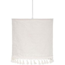 Atmosphera - Lampe Suspendue Shadi en Tissu et en Lin D33 créateur d'intérieur - Lin