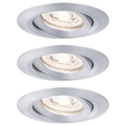 Paulmann - 92975 ebl Nova mini Plus Coin Luminaire à led encastrable jeu de 3 4.20 w aluminium