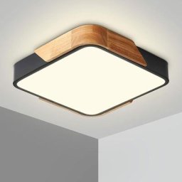 One Piece LED Plafonnier 24W Tricolore Gradation Plafonnier Moderne Mince Carré Salle De Bains