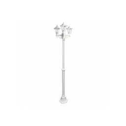 Lampadaire Extérieur 3 Têtes 3x60W E27 Fonte Blanc loan