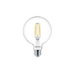 Ampoule Led E27 Globe Filament 8w Blanc Chaud Diam 9.5 - Transparent
