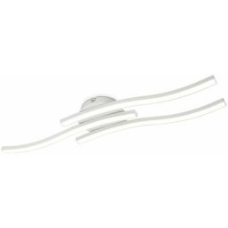 Plafonnier led design moderne, éclairage plafond en forme de vague, modules led 3x6W intégrés,