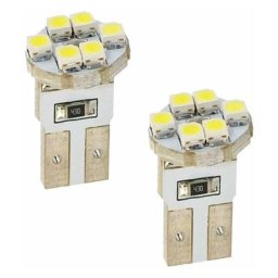 2x ampoule led blanc 12V 5W T10 W2,1x9,5D 6x smd 2835 voiture remorque moto camion