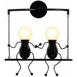 Wottes - Applique Murale Industrielle Créatif Lampe en Métal E27 pour Bar Café Restaurant Chambre
