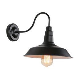 Lampe murale industrielle rétro, balcon de jardin extérieur, lanternes à la lampe murale en pot