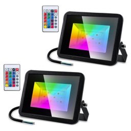 Projecteur led rgb Exterieur led Spot de 16 Couleurs 4 Modes avec Télécommande Etanche IP66