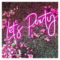 1pc led néon Signe Let's Party pour fête décoration Art décoration lampe neon pour fête