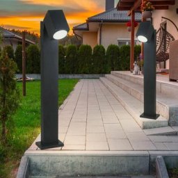 Lampadaire Spotlight orientable, extérieur, éclairage de chemin, jardin, éclairage extérieur, sur