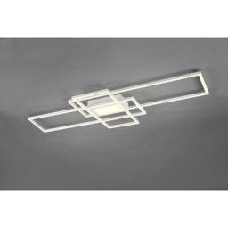 Plafonnier irvine led 3 rectangles blanc avec lumiÈre centrale avec tÉlÉcommande multifonctions