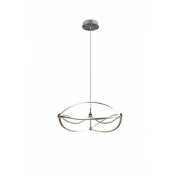 Suspension Moerna Led 42 w Charivari Ellissi Nickel Trio Lighting