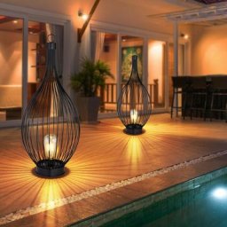 Lampe solaire lampe d'extérieur lampe suspendue lampadaire led lanterne terrasse cage filament,