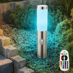 Borne E27 lampadaire jardin éclairage extérieur détecteur de mouvement, télécommande dimmable