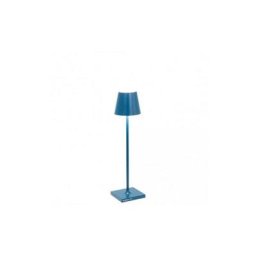 Zafferano - Lampe led de table Poldina Pro Micro capri bleu rechargeable et dimmable