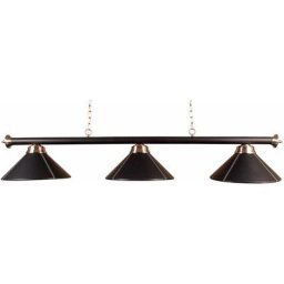Lampadaire de billard avec trois abat-jour, l - Zwart