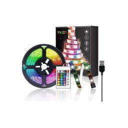 Ruban LED, Bande LED 5m 5050 RGB Étanche Multicolore Peut-Découpé Clignotant au Néon Decor Rubans