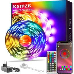 Led Chambre Bluetooth 10M Ruban Led Lumière Led Décorative Multicolore, Bande Led, Rgb Guirlande