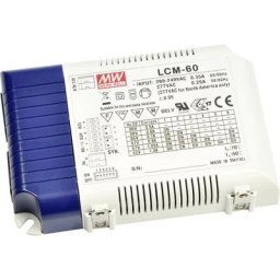 Mean Well - Driver led LCM-60 2-90/2-90/2-86/2-67/2-57/2-42 v/dc 500/600/700/900/1050/1400 mA
