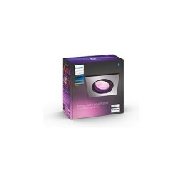 Philips - Hue White & Color Ambiance Spot Centura encastré carré Aluminium, Compatible Bluetooth,