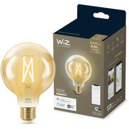 WiZ ampoule LED Connectée Vintage format globe E27, Nuances de Blanc, équivalent 50W, 640 lumen,