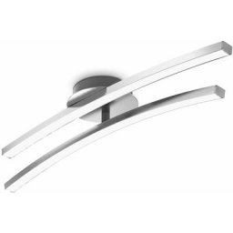 Plafonnier led 12W led orientable 960Lm 3000K blanc chaud lampe plafond aluminium brossé salon