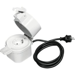 LEDVANCE Smart+ Outdoor Plug, Prise à interrupteur ZigBee, pour le contrôle de l'éclairage dans
