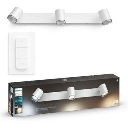 Philips - Hue White Ambiance adore Spot barre tube 3x5.5W salle de bain compatible Bluetooth