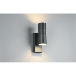 Applique Cylindre Double Emission Laredo Anthracite IP44 Capteur Crépusculaire Trio Lighting