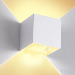 Applique Murale led Extérieure Moderne IP65 Escalier Couloir Lampe Carré Up Down Lumière Déco 12W