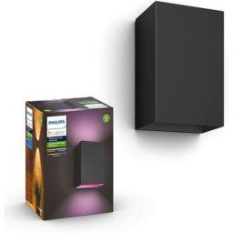 Philips - Hue White & Color ambiance resonate, Applique extérieure noire, fonctionne avec Alexa,