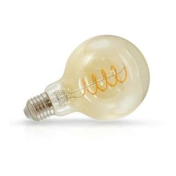 Ampoule led E27 Globe 4W cob Filament Spirale G95 Golden blanc-chaud-2700k - non-dimmable