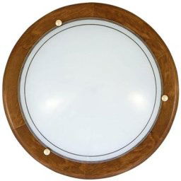 Rabalux - clairage de plafond Ufo métal / bois de chêne verre / verre opale Ø30cm