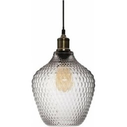Suspension de Verre Fumé h. 25 cm Atmosphera créateur d'intérieur - Gris fumé