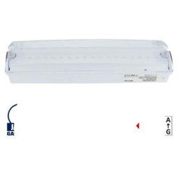 LED Bulk Head Emergency Exit Light 3 Hours Emergency Duration