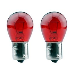 Set de 2 ampoules voiture 12v 21w bau 15 s amber